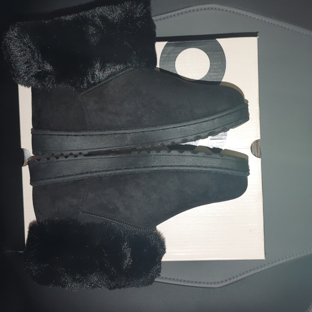 SO Faux Fur Ankle Boots 7 - Picture 3 of 10